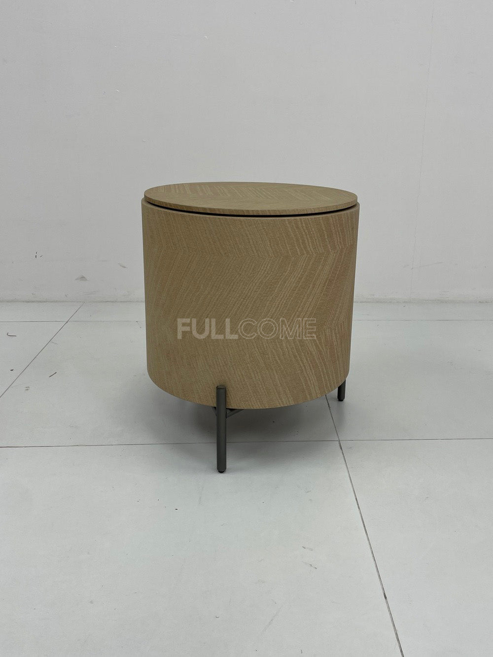 The Chevron Drum Nightstand