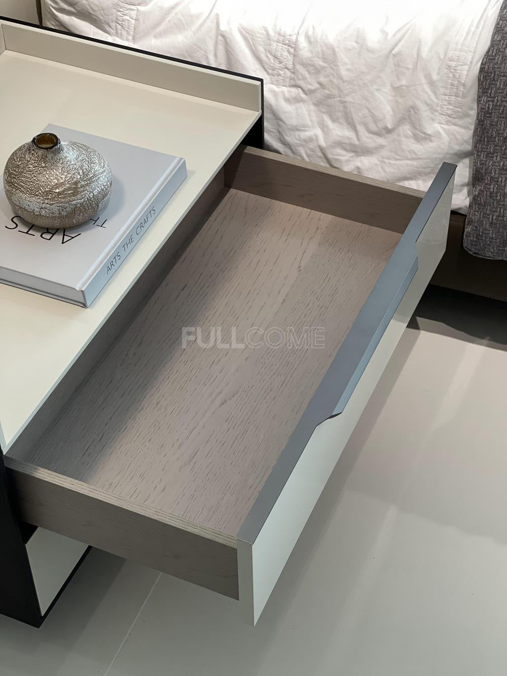 The Tray-Top Bronze Nightstand