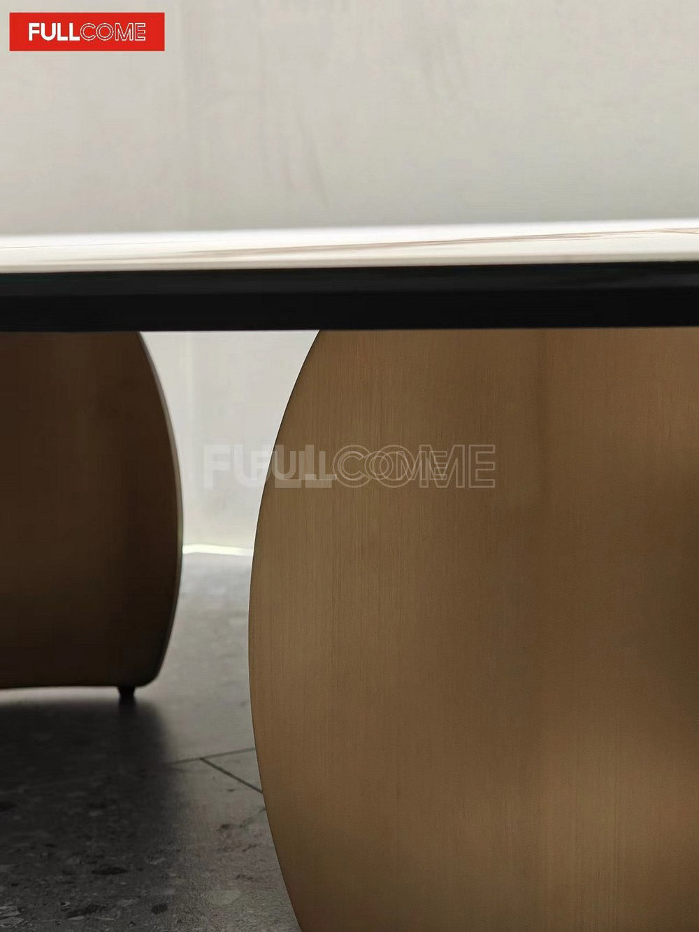 The Rounded-Square Stone Coffee Table