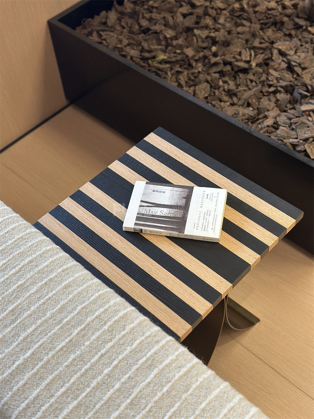 The Striped Marquetry Side Table