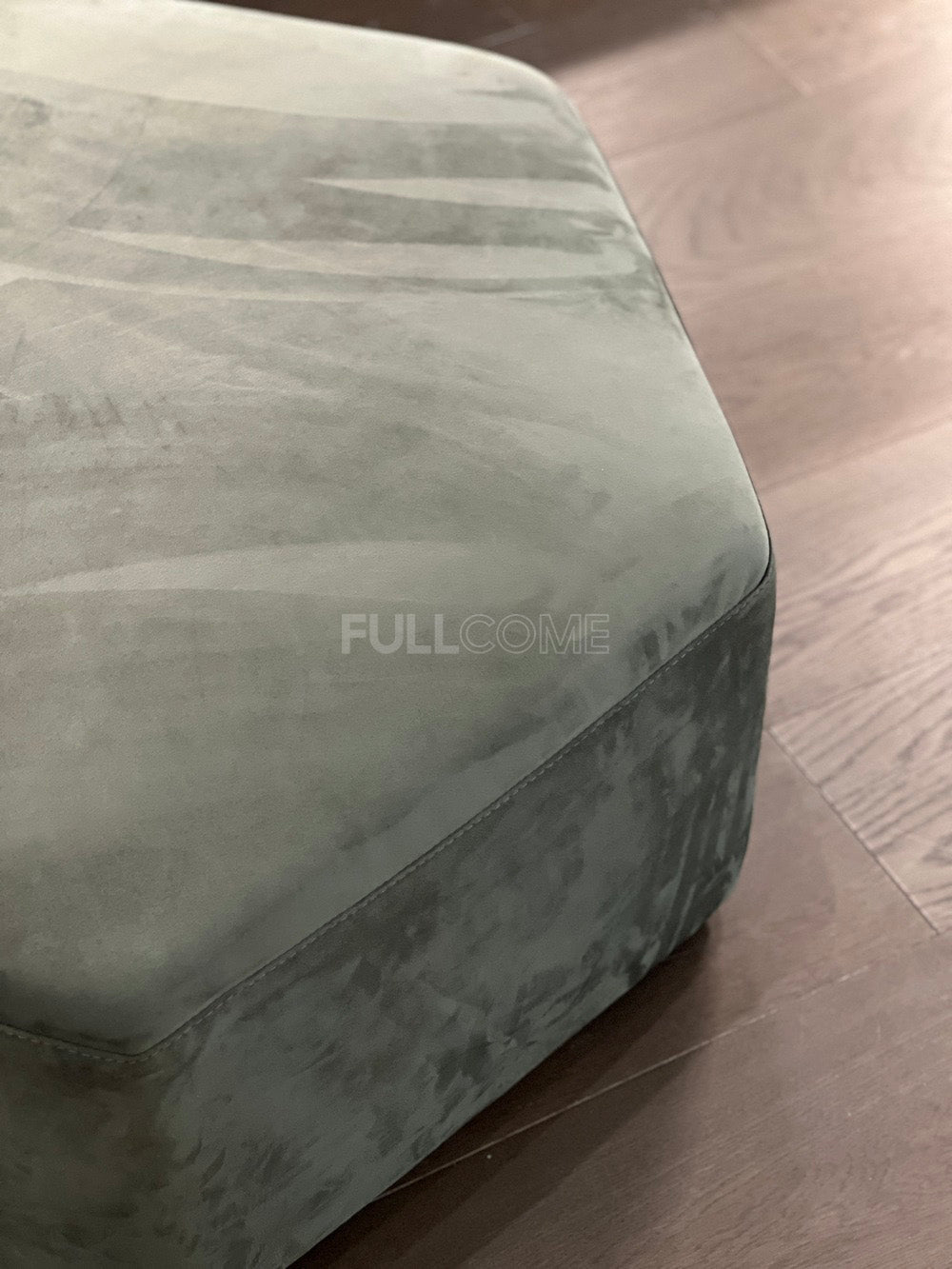 The Facet Velvet Ottoman