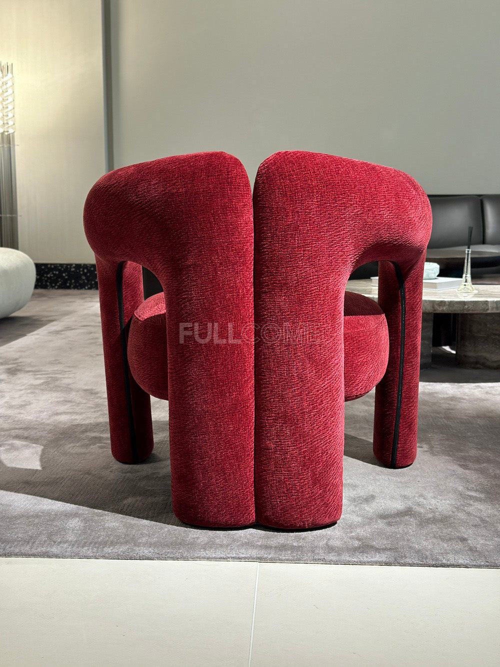 The Crimson Cut-Out Armchair