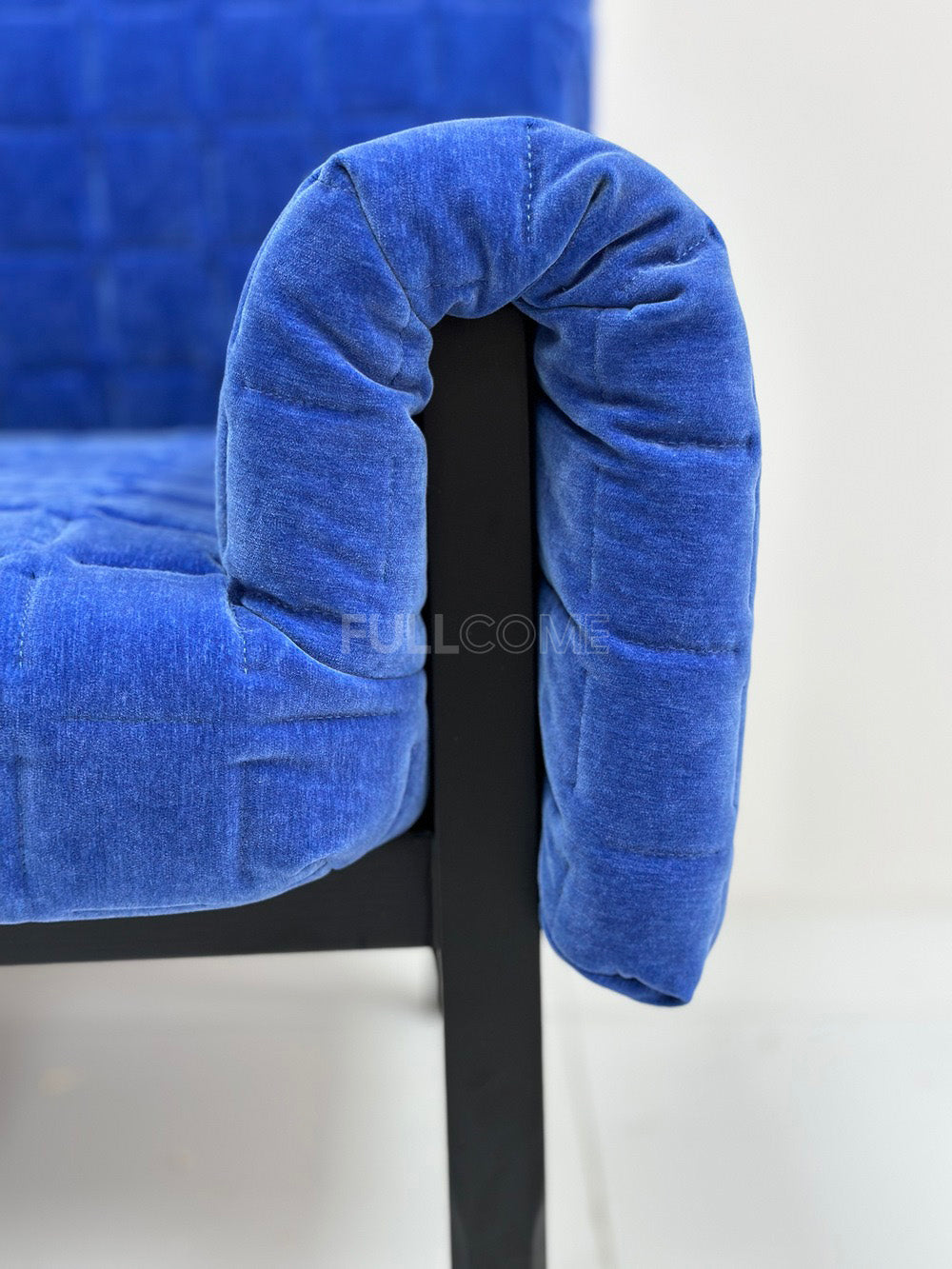 The Cobalt Quilted Armchair