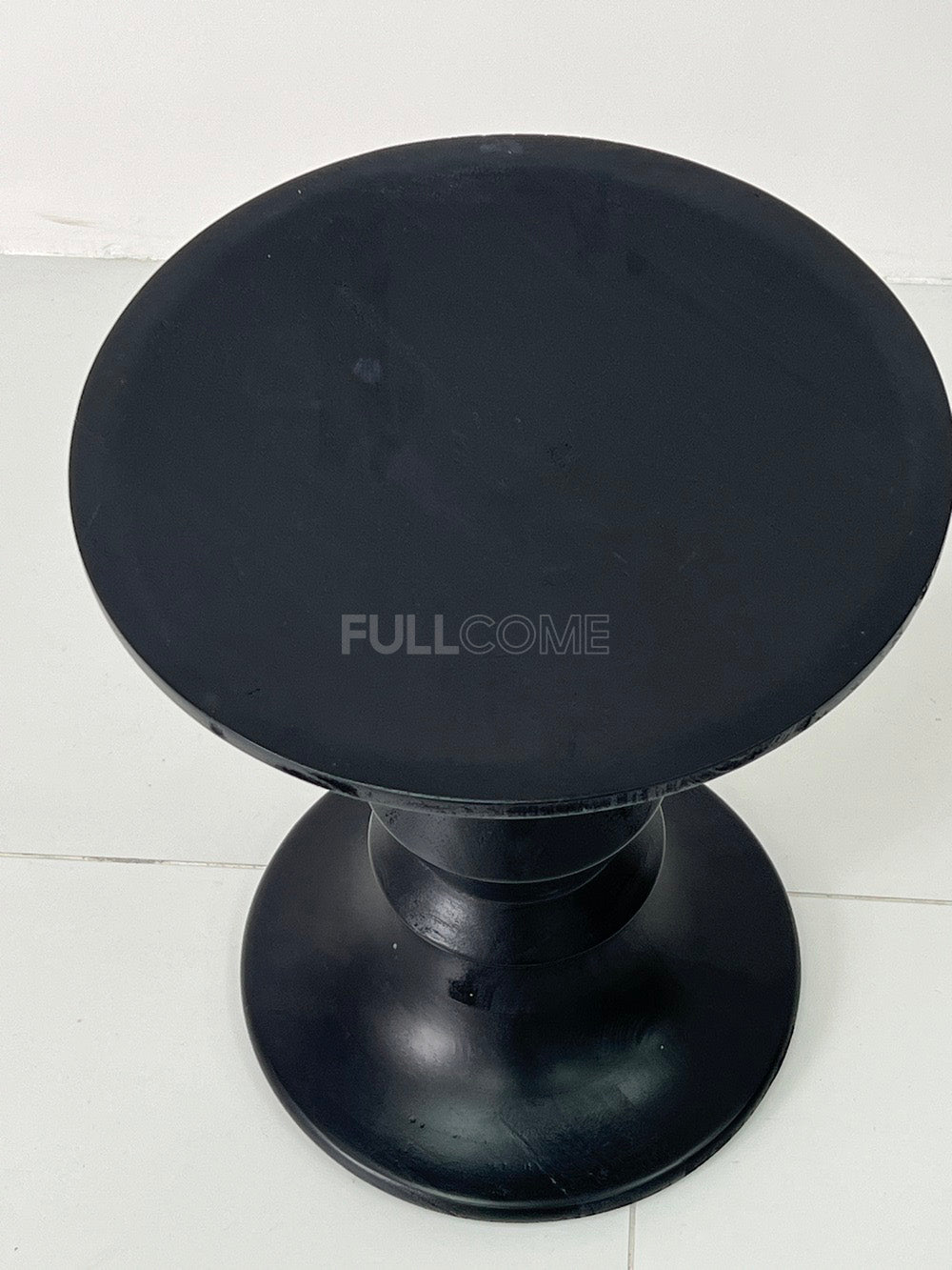 The Black Bobbin Pedestal Side Table