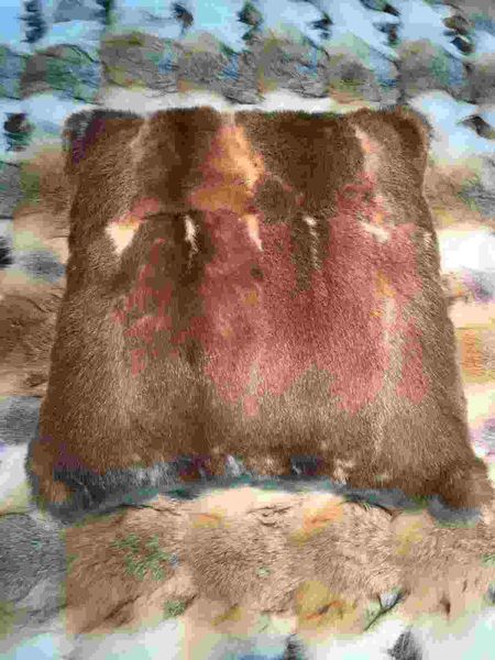 R5640BZ Badger Whole Skin Natural Color Throw Pillow