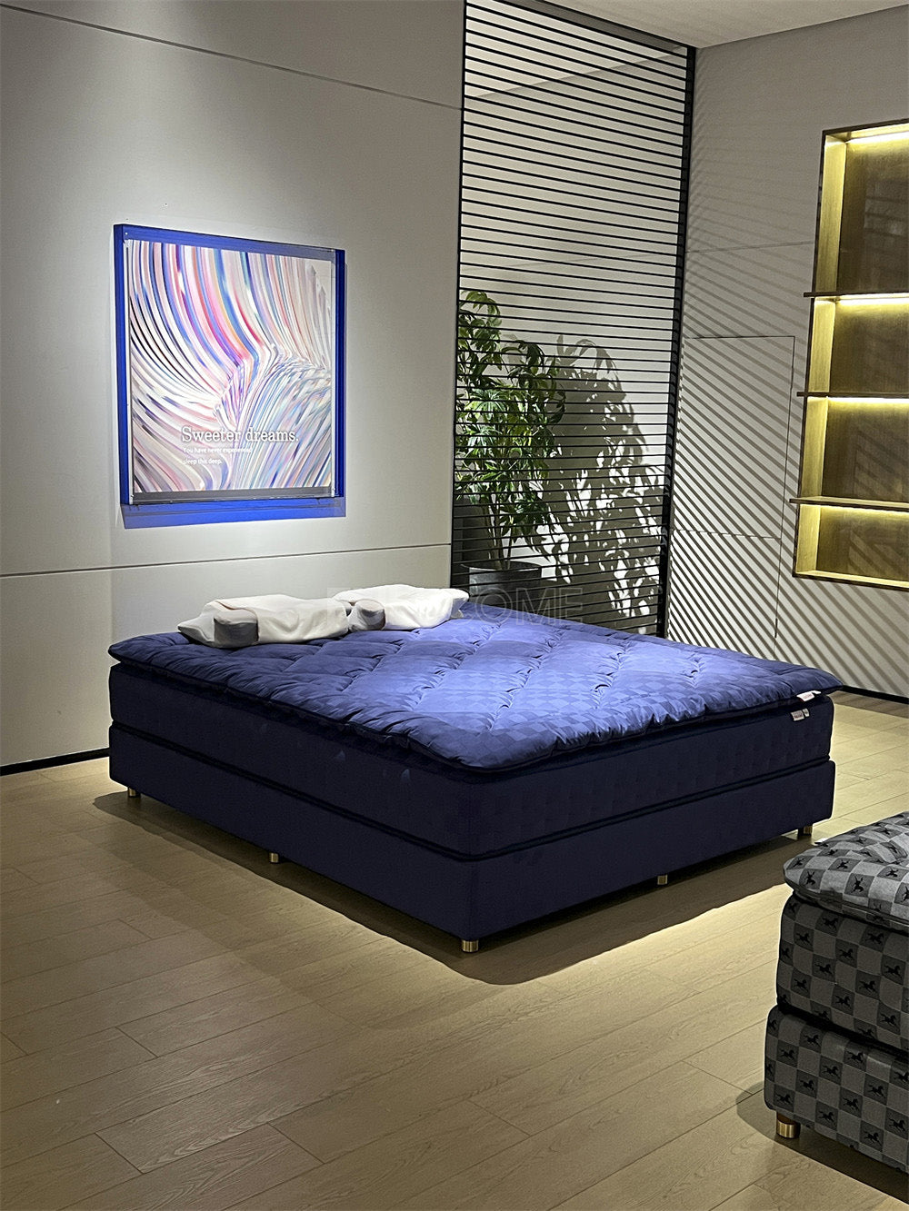 The Indigo Check Mattress