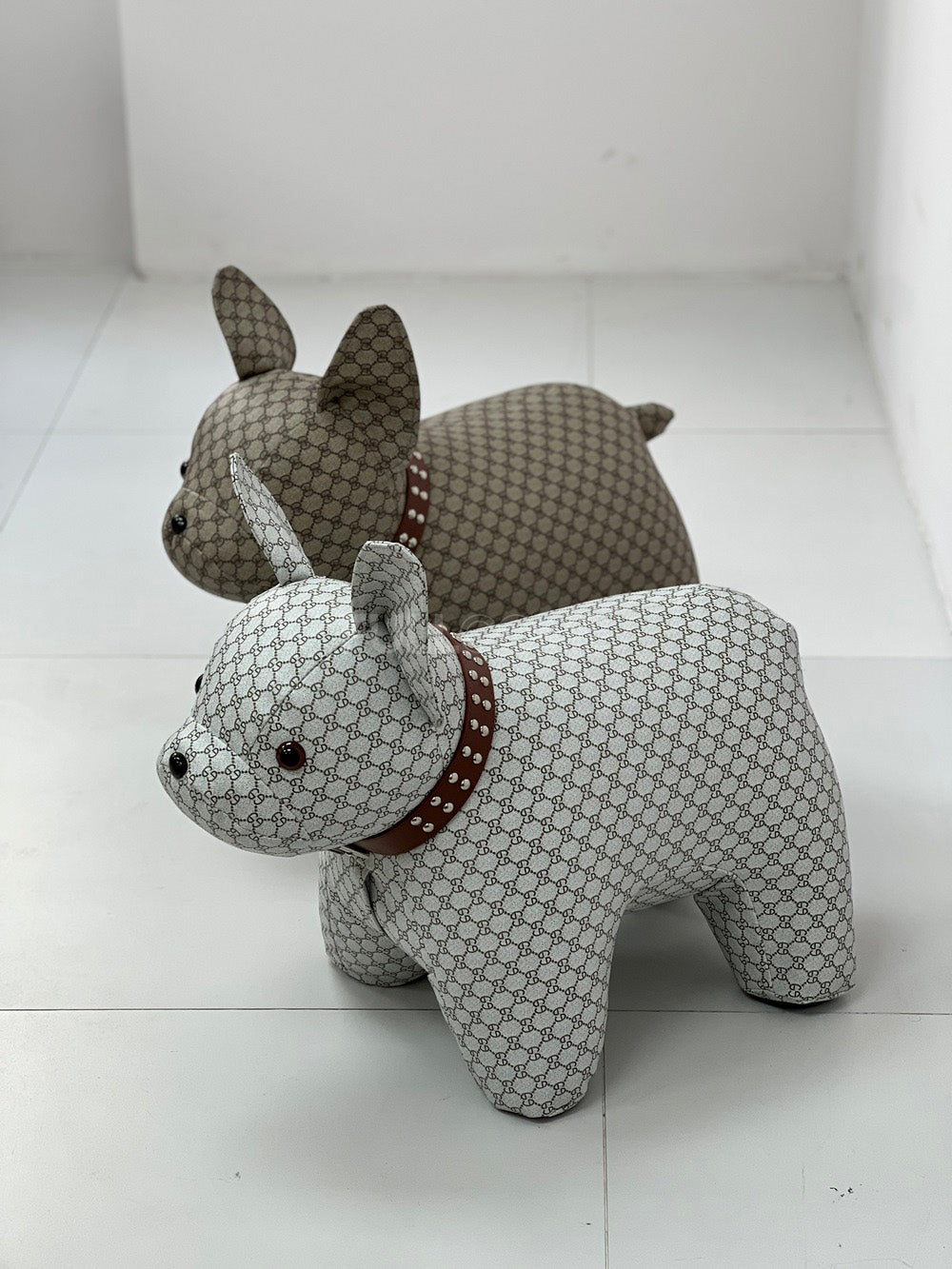 The Studded Collar Bulldog Stool
