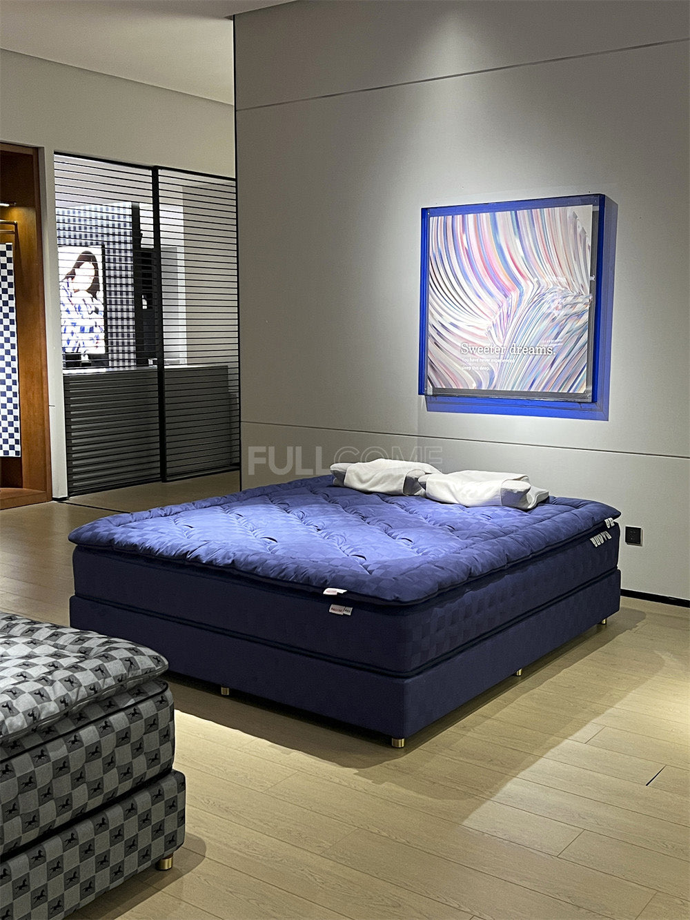 The Indigo Check Mattress