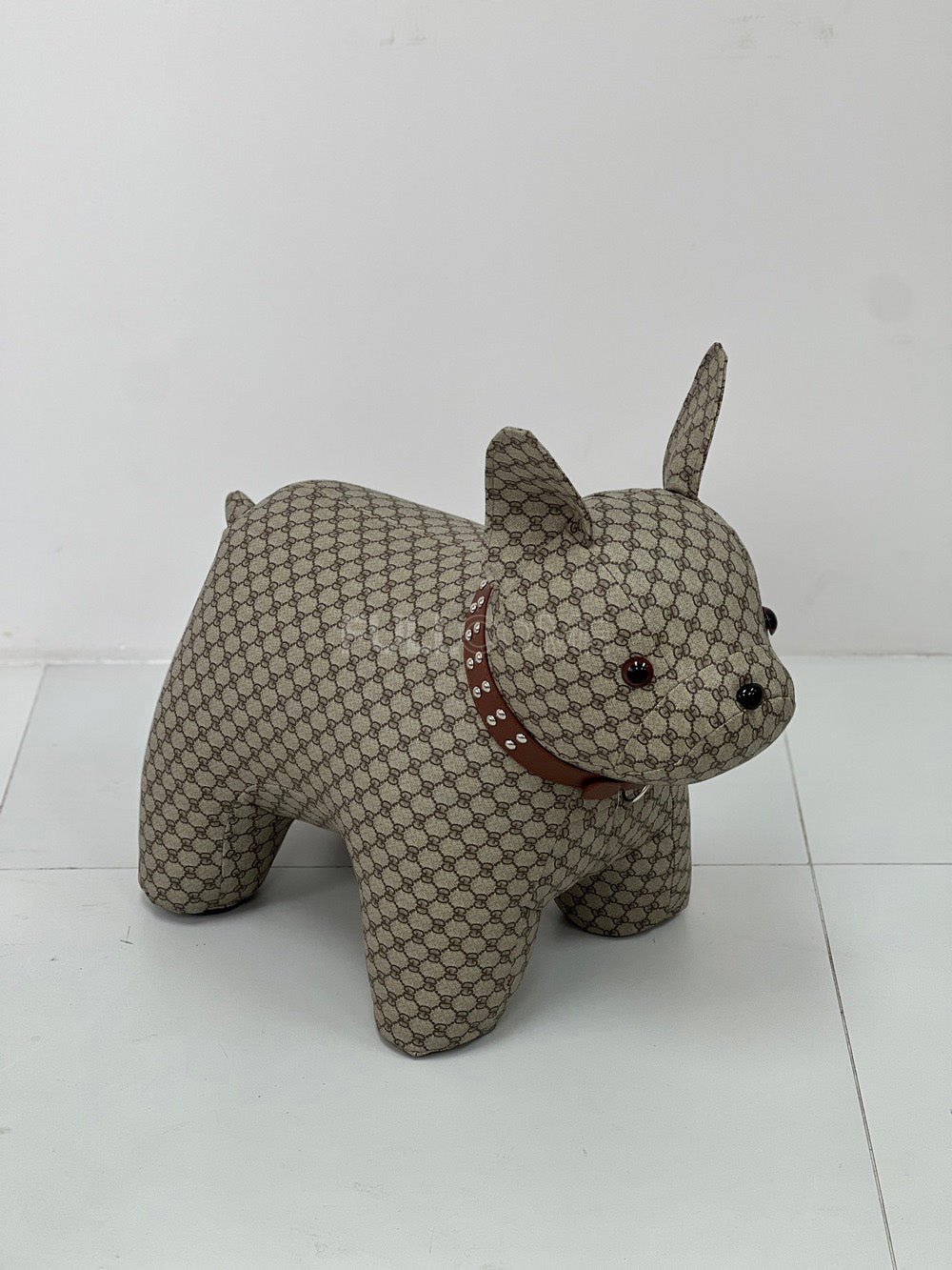 The Studded Collar Bulldog Stool