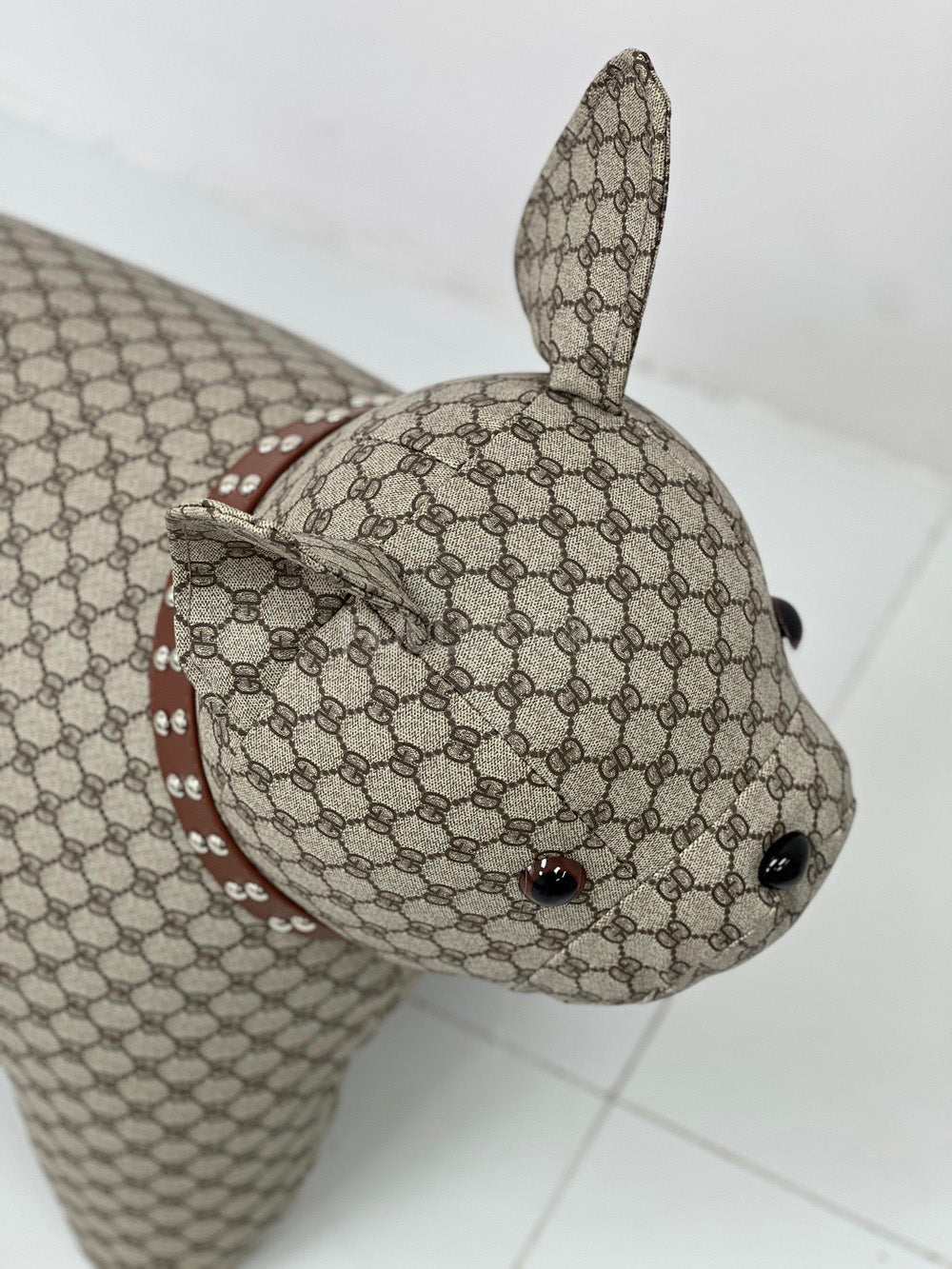 The Studded Collar Bulldog Stool
