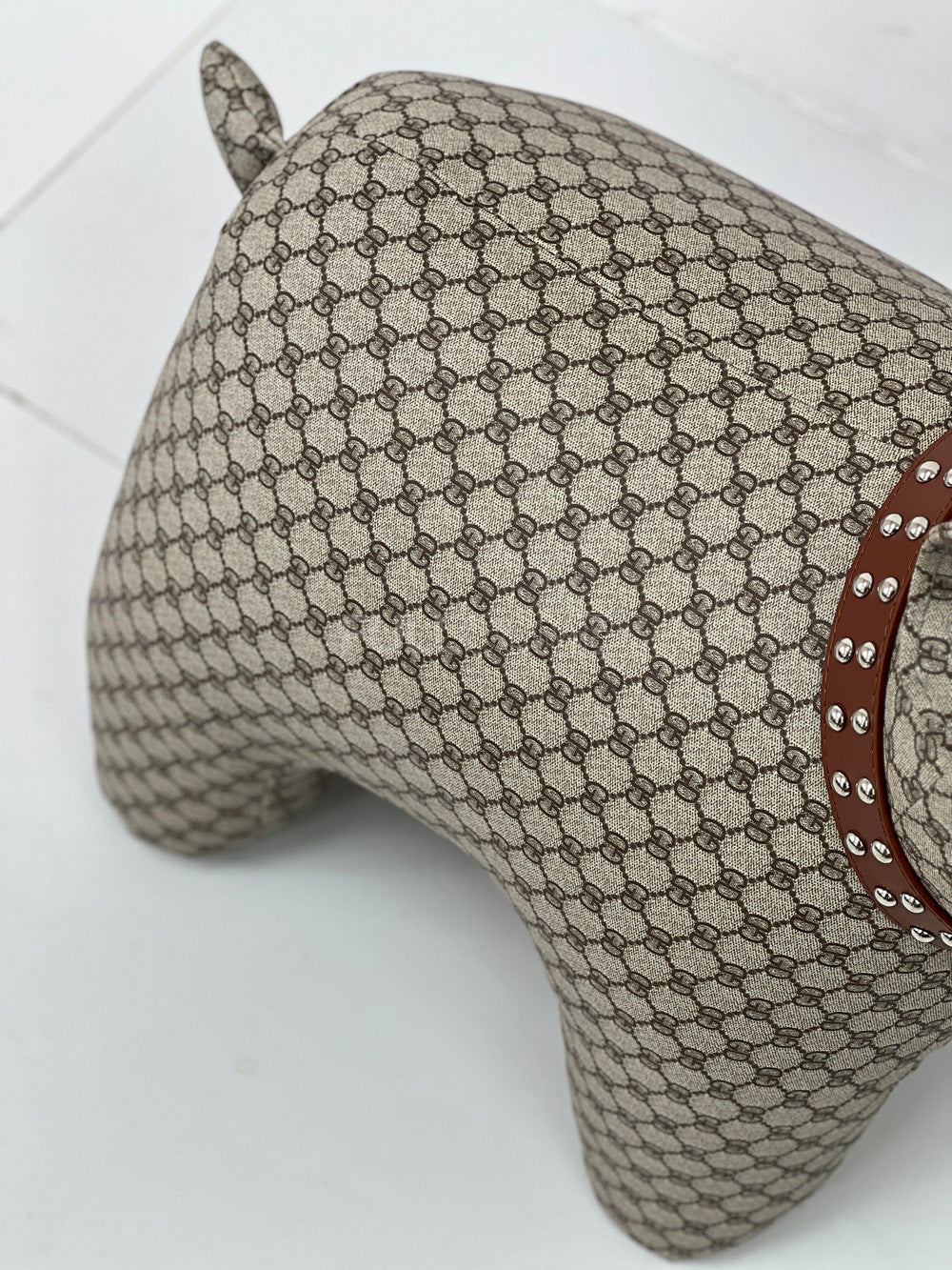 The Studded Collar Bulldog Stool