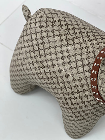 The Studded Collar Bulldog Stool