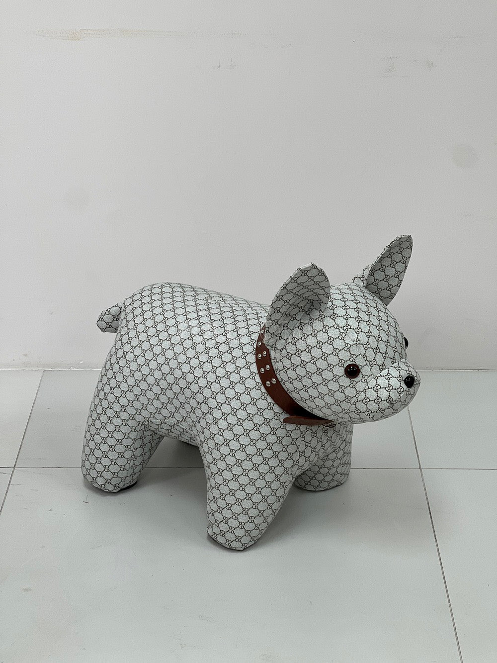 The Studded Collar Bulldog Stool