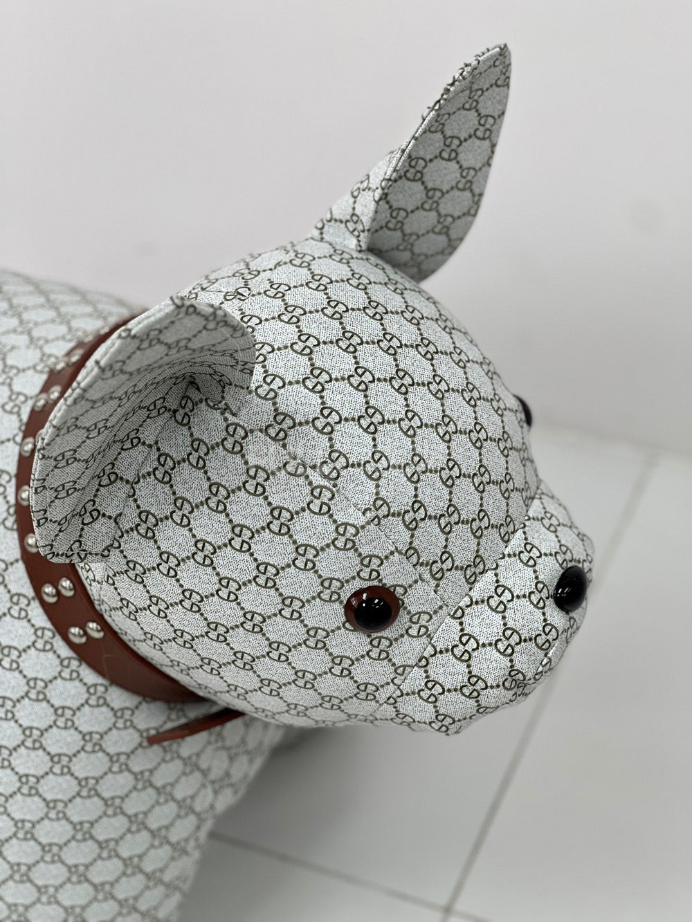 The Studded Collar Bulldog Stool