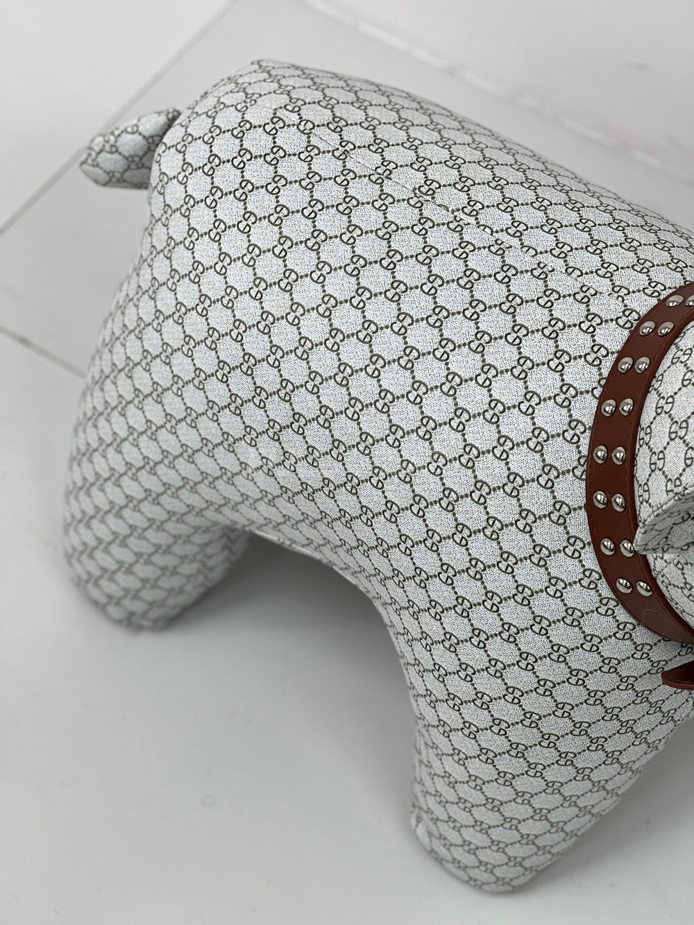 The Studded Collar Bulldog Stool
