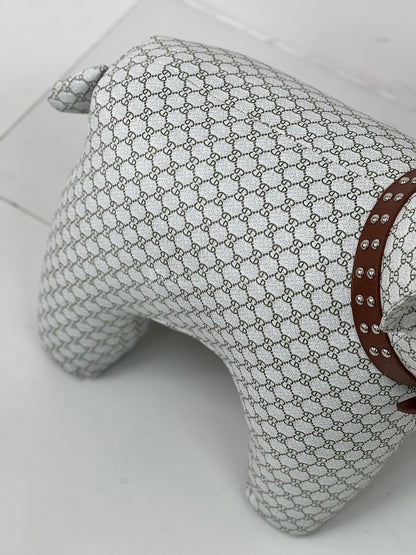The Studded Collar Bulldog Stool