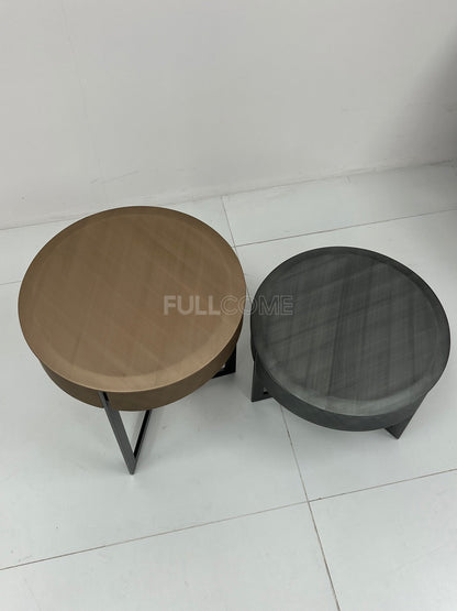 The Curved-Drawer Round Side Tables