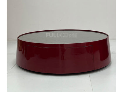 The Tapered Gloss Drum Coffee Table