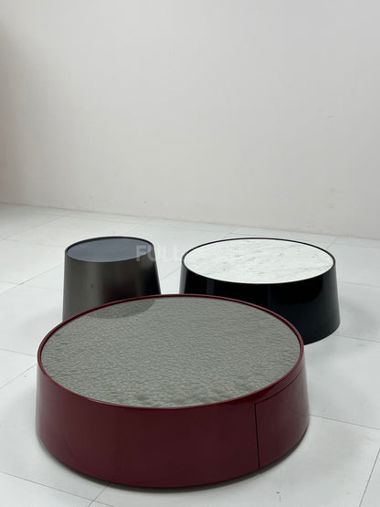 The Tapered Gloss Drum Coffee Table
