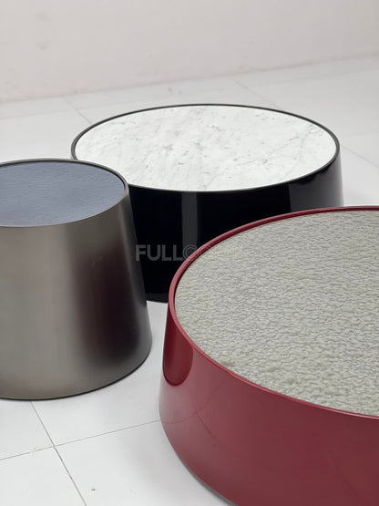 The Tapered Gloss Drum Coffee Table