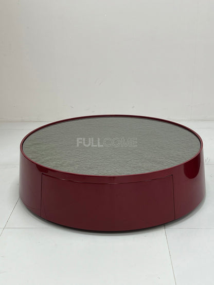 The Tapered Gloss Drum Coffee Table