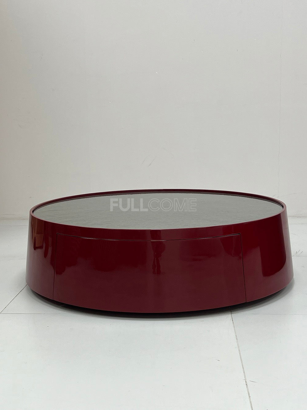 The Tapered Gloss Drum Coffee Table