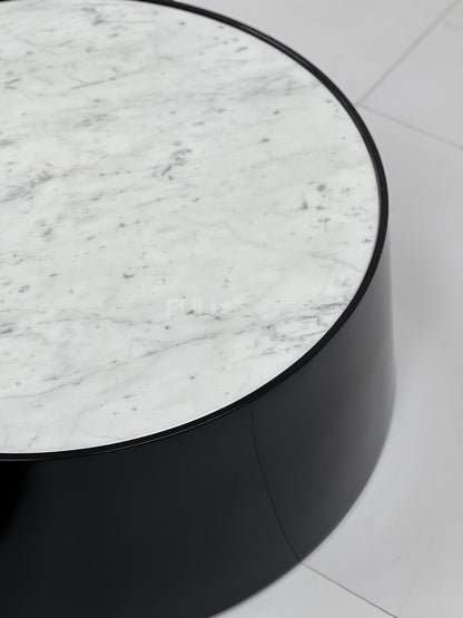 The Tapered Gloss Drum Coffee Table