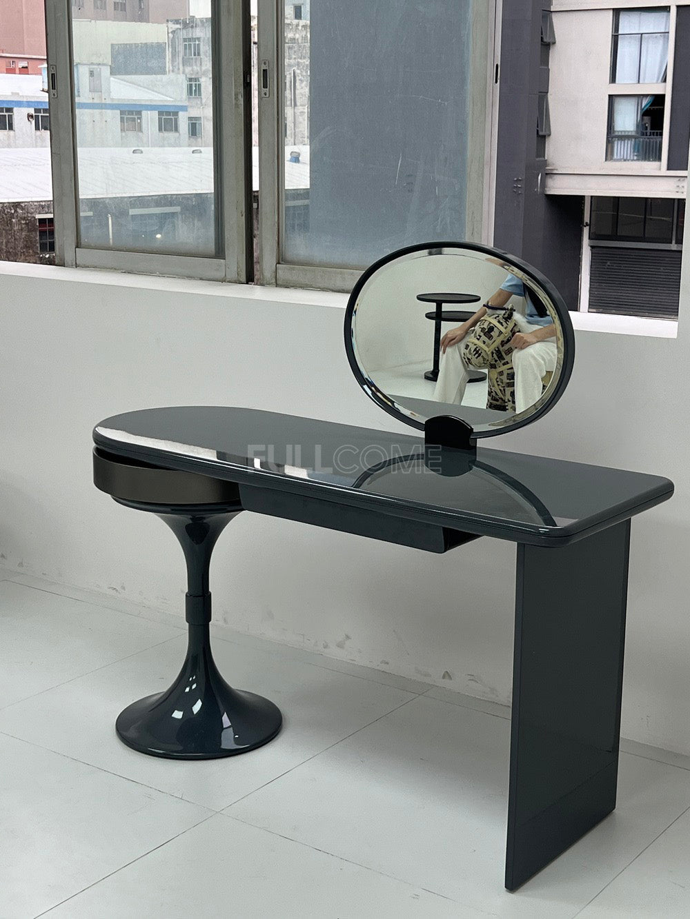 The Trumpet-Pedestal Vanity