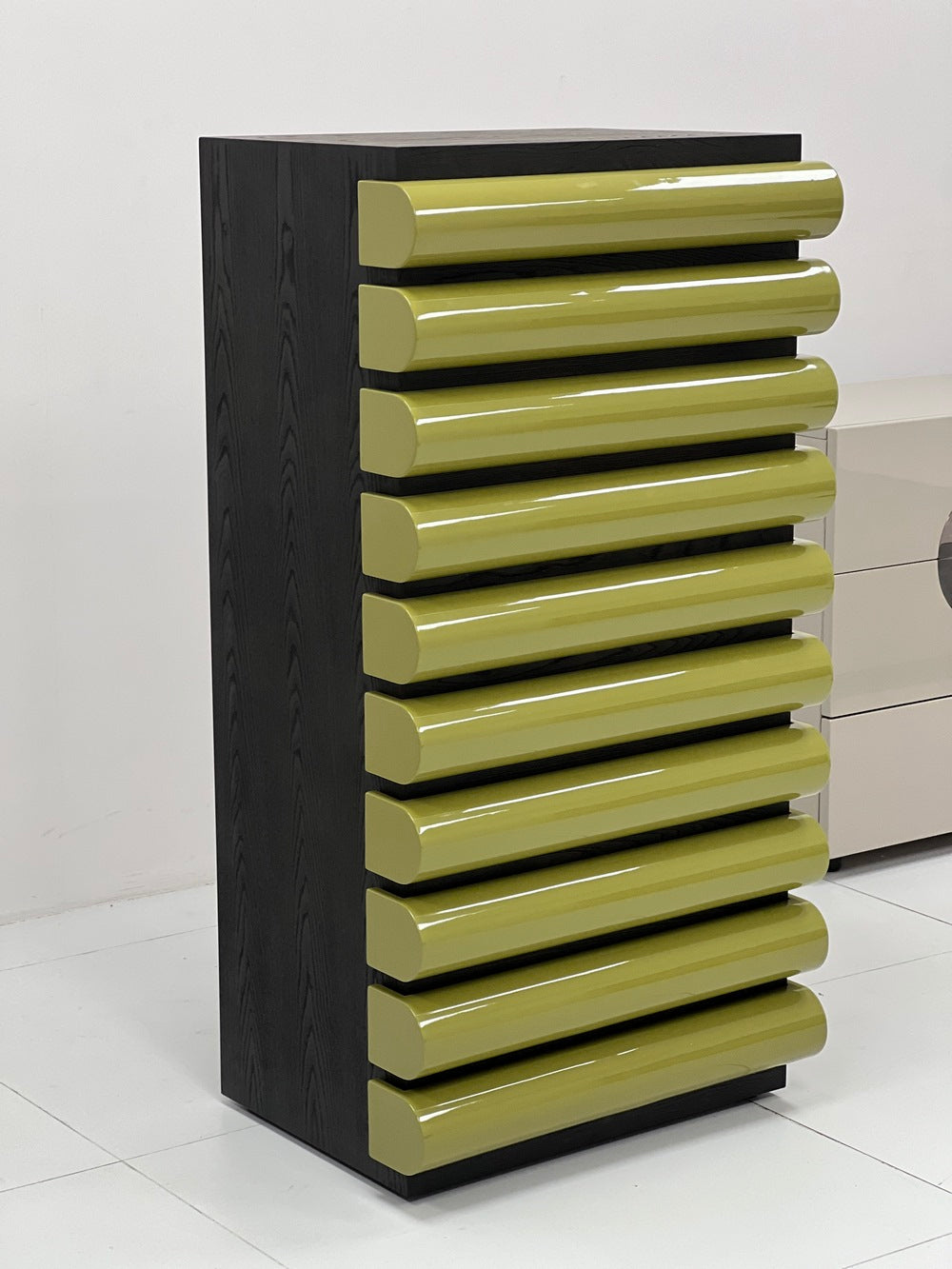 The Olive Pillow-Front Tallboy