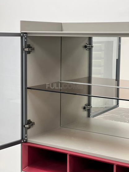 The Red Cubby Cabinet