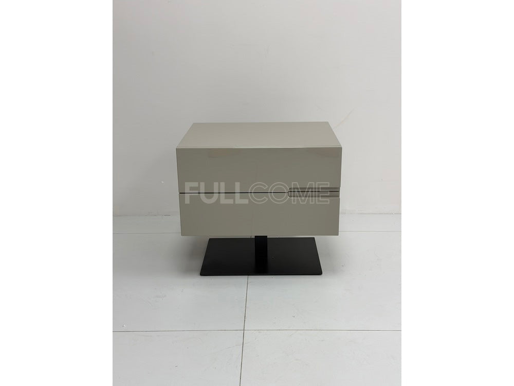 The Khaki Pedestal Nightstand
