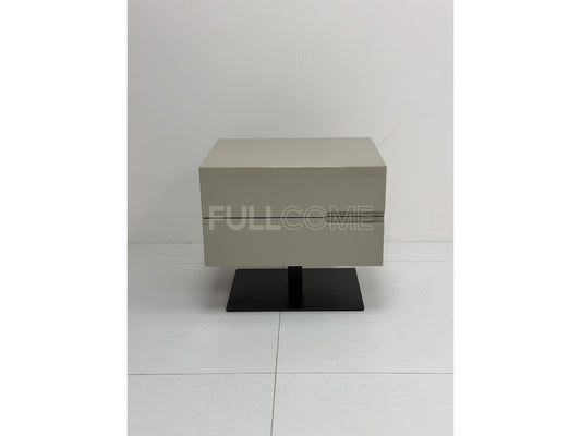 The Khaki Pedestal Nightstand