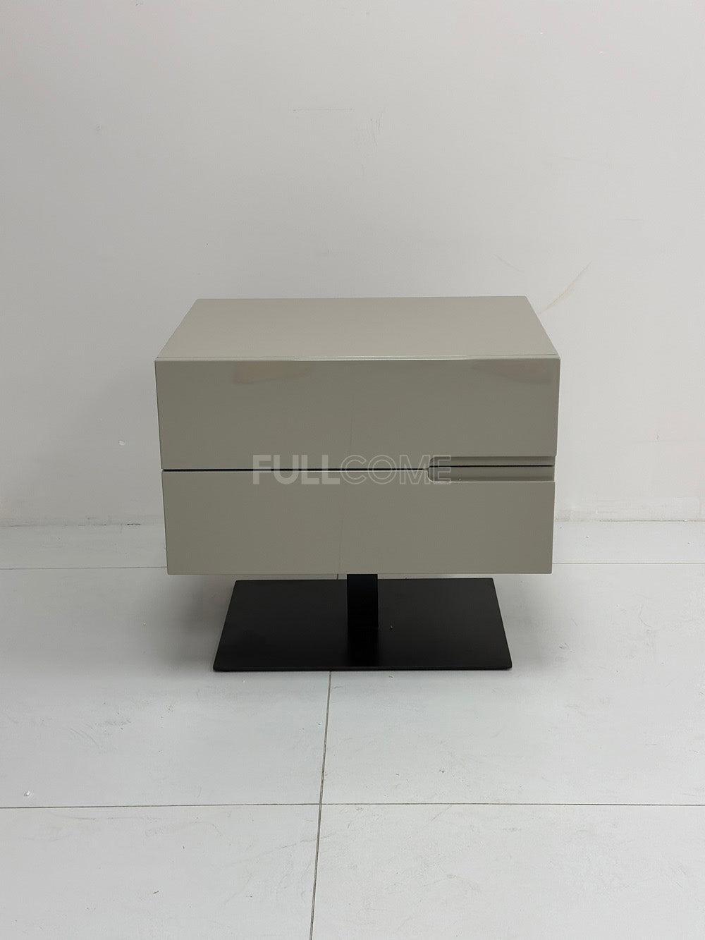 The Khaki Pedestal Nightstand