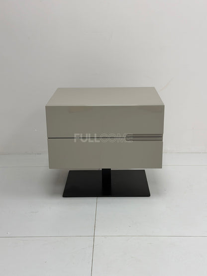 The Khaki Pedestal Nightstand