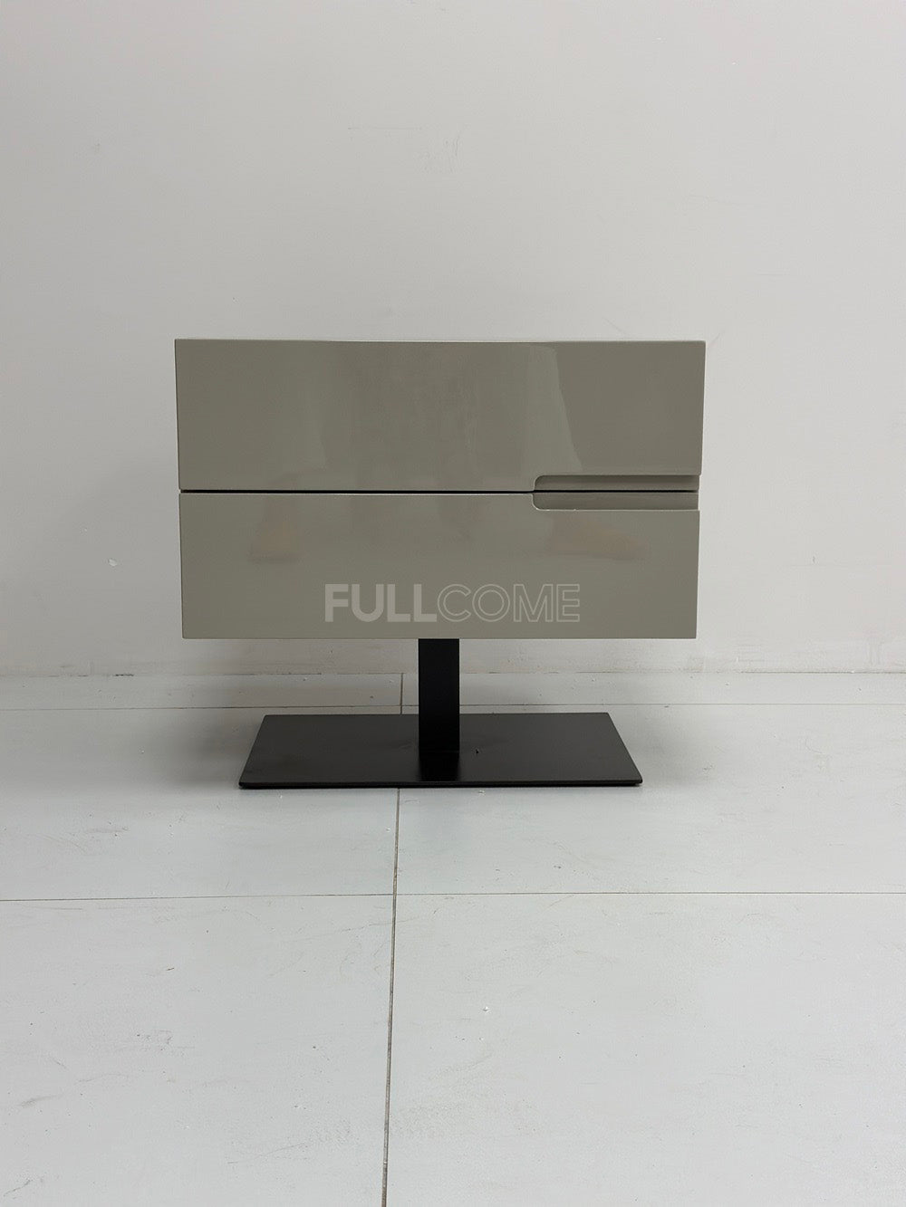 The Khaki Pedestal Nightstand