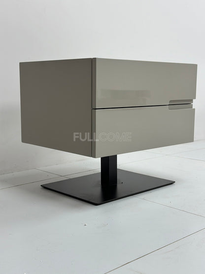 The Khaki Pedestal Nightstand