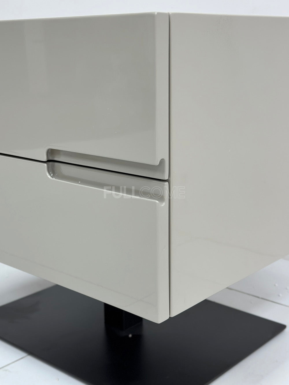 The Khaki Pedestal Nightstand