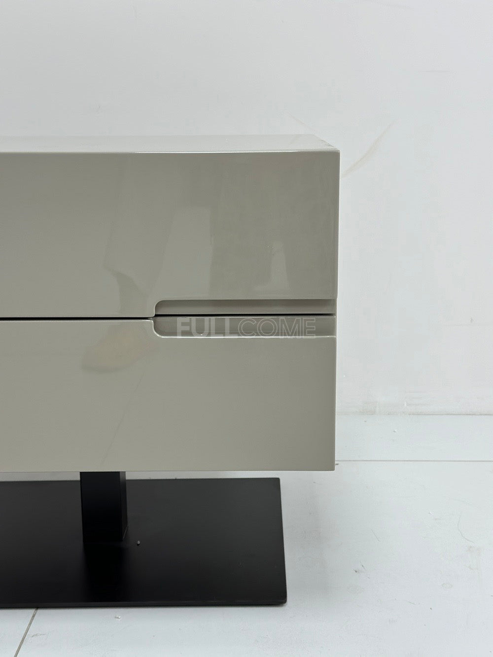 The Khaki Pedestal Nightstand