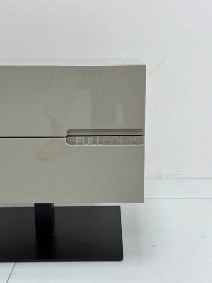 The Khaki Pedestal Nightstand