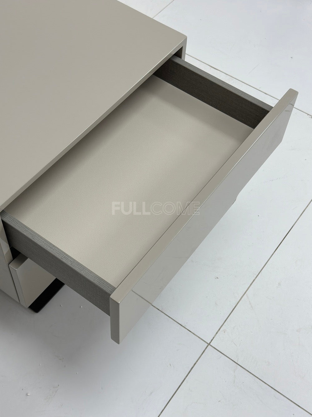 The Khaki Pedestal Nightstand