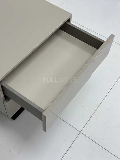 The Khaki Pedestal Nightstand