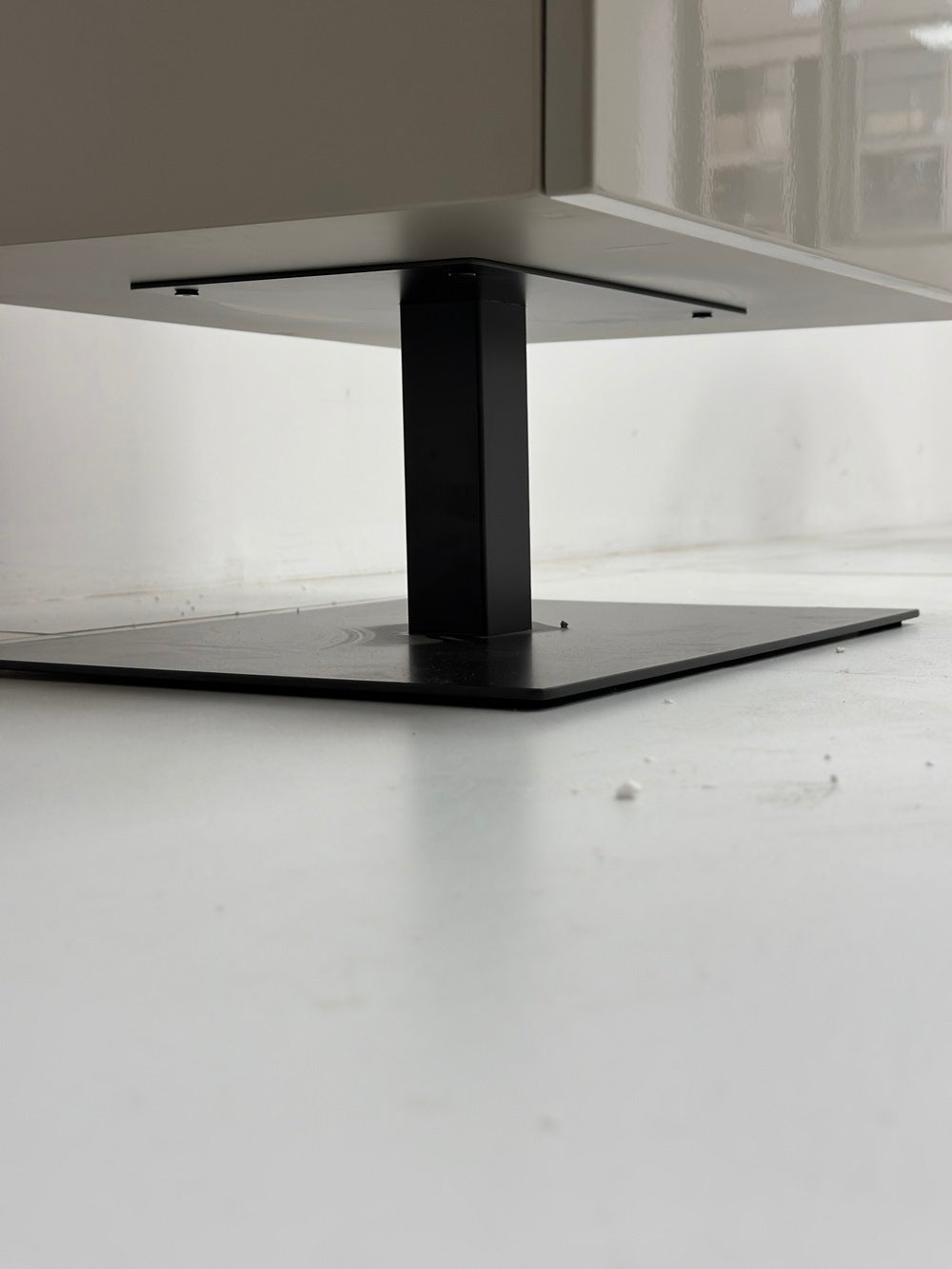 The Khaki Pedestal Nightstand