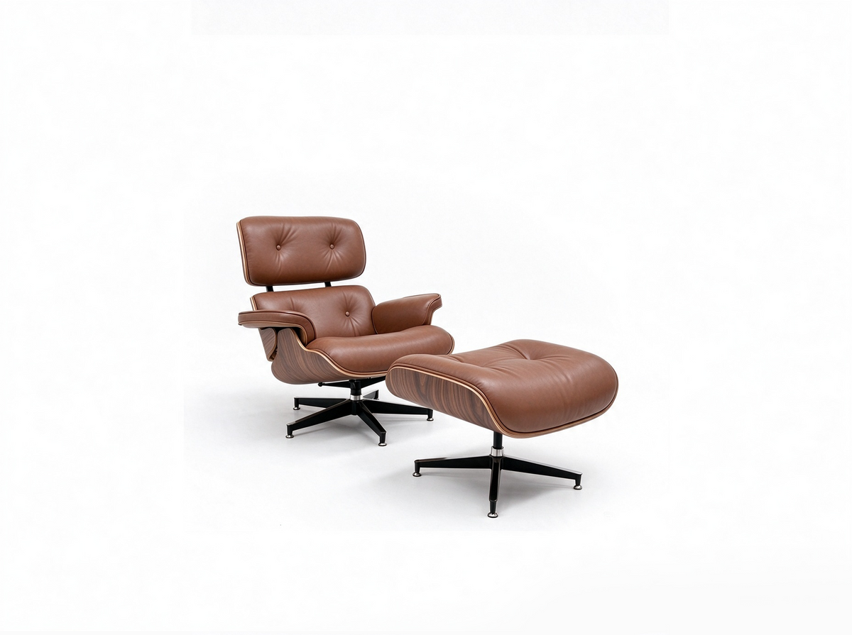 Eames Armchair - Leather / Wood