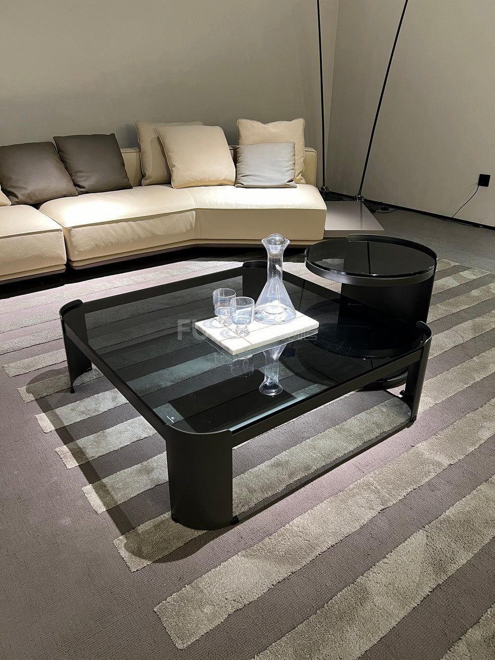The Glass Blade Coffee Table Set