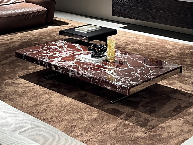 The Wine Red Veined Coffee Table