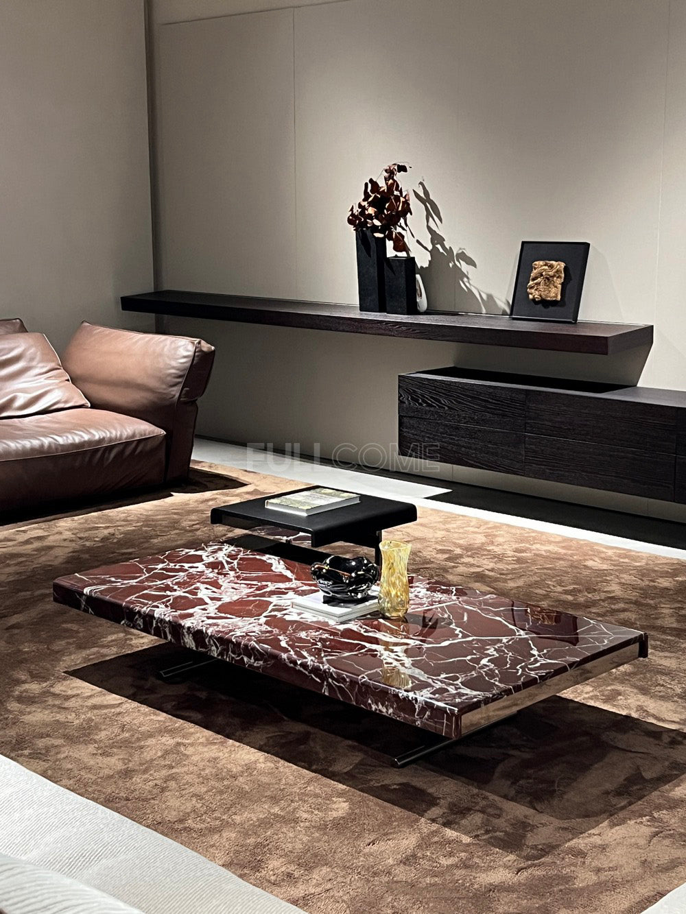 The Wine Red Veined Coffee Table