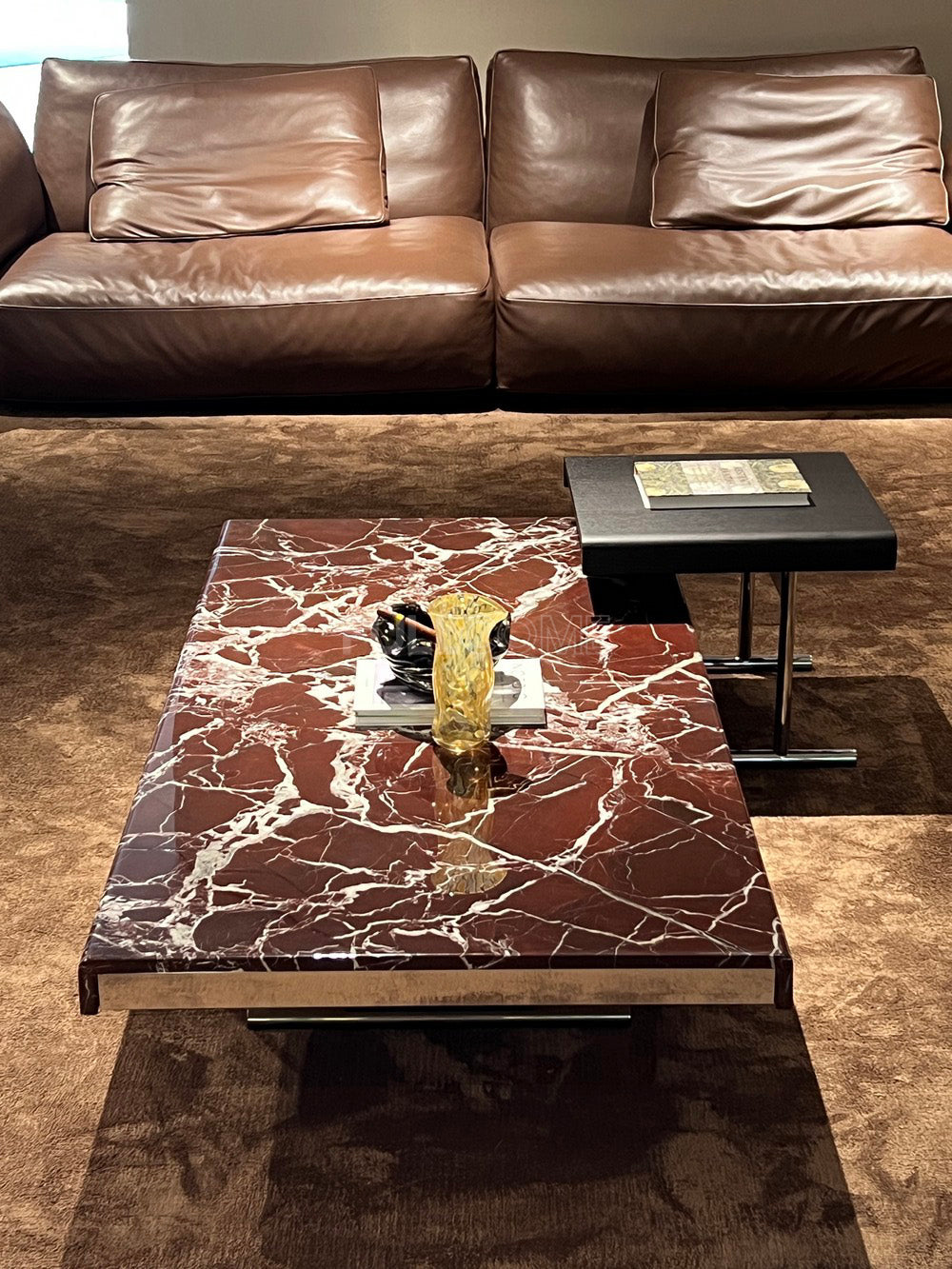 The Wine Red Veined Coffee Table
