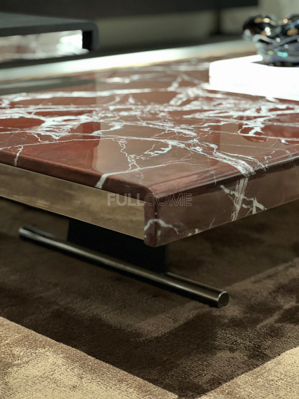 The Wine Red Veined Coffee Table