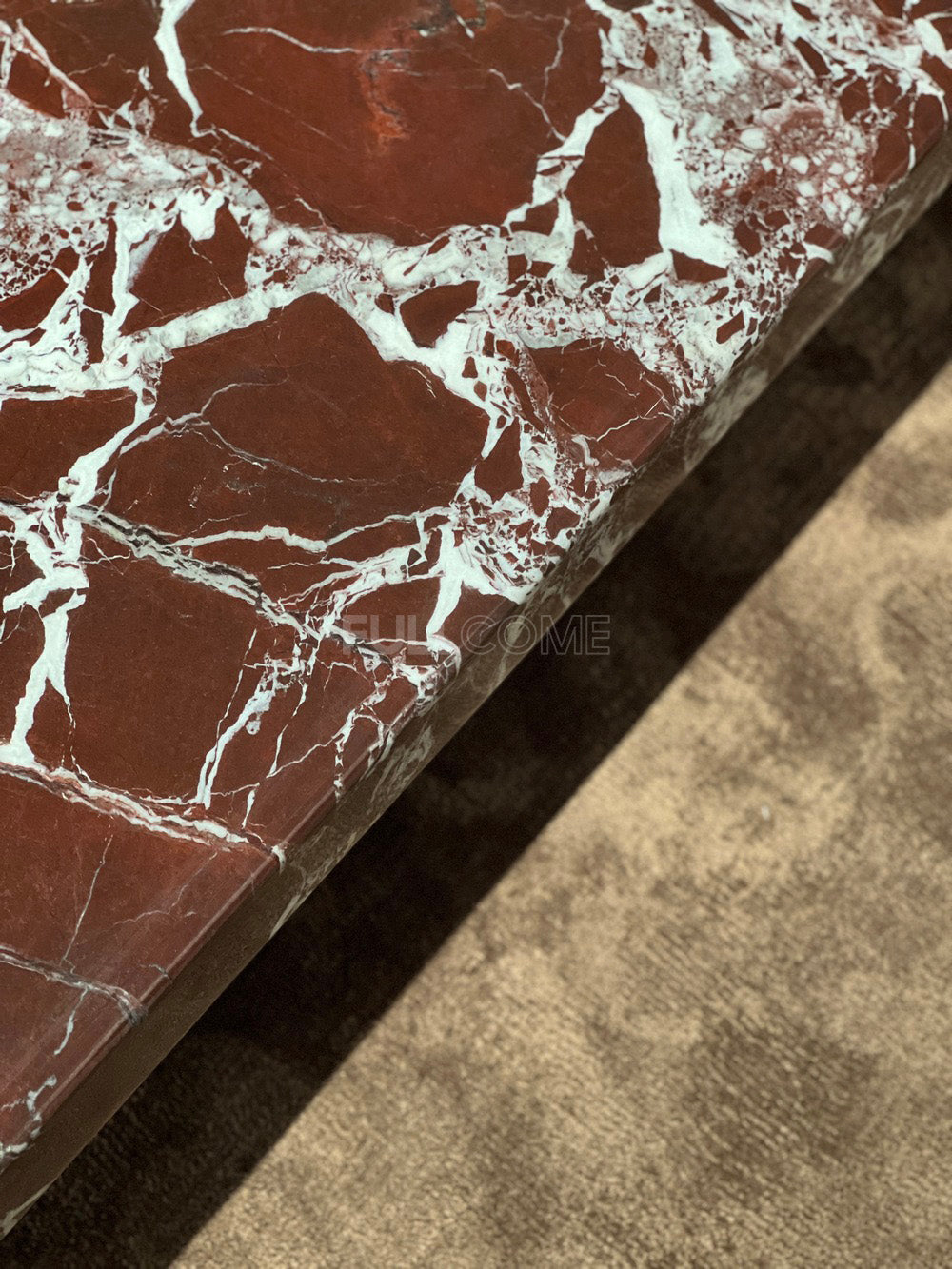 The Wine Red Veined Coffee Table