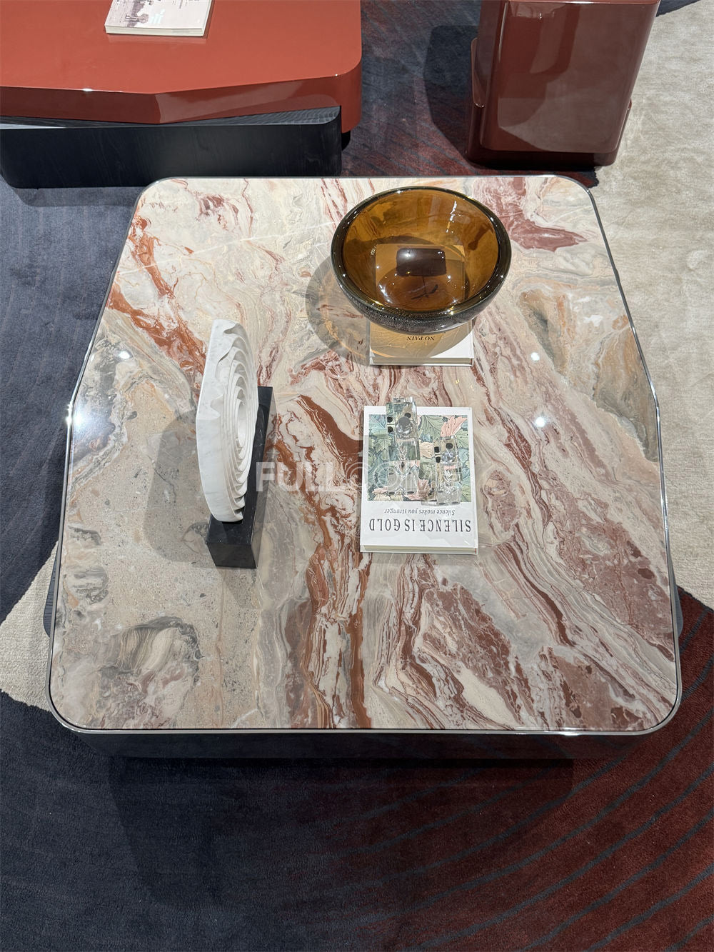 The Claret Column Coffee Table Set